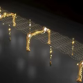 Kerry Parkside Illuminated Event Passageway With Golden Arch And Star Decorations