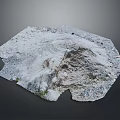 Rough Textured Rocky Terrain With Sandy Patches And Sparse Vegetation Details