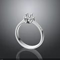 White Ring Shaped Household Product With Prong Top Design For Daily Living Use