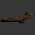 Ruined Brick Structure Scene Model With Weathered Stones Earth And Moss Details