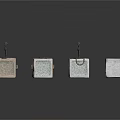 Handcrafted Carved Cubes With Intricate Lines And Light Brown White Patterns