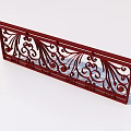 Guardrail railing fence wrought iron railing 3D model 3d model