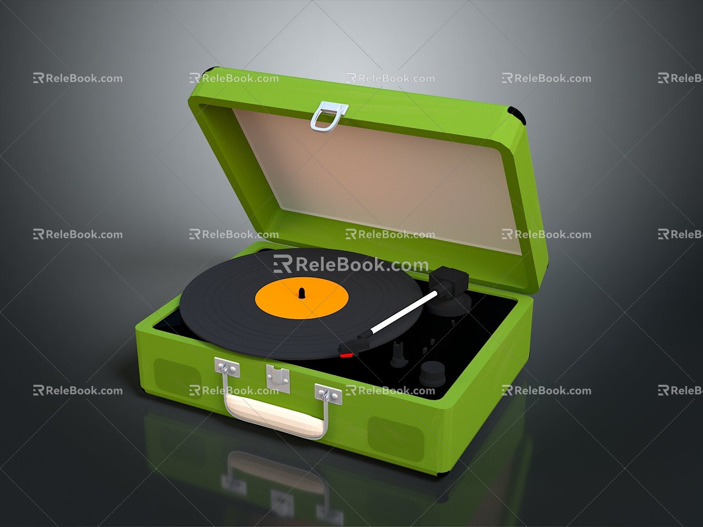 Jukebox Old-fashioned record player film machine Old-fashioned film player record player Old-fashioned record player music equipment 3d model