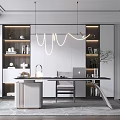Modern study 3d model