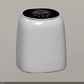 White Modern Washing Machine With Digital Control Panel And Sleek Design 3d model