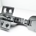 Durable Stainless Steel Cabinet Hinge With Adjustable Design And Mounting Holes