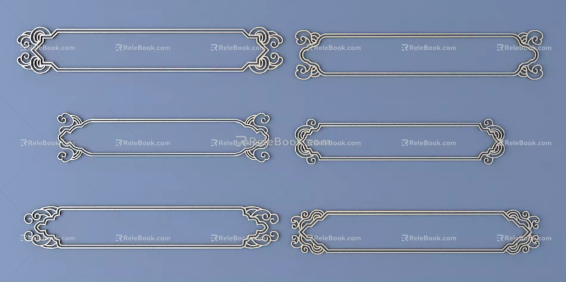 Chinese Metal Carved Chinese Border Chinese Pattern Chinese Pattern Background Pattern Traditional Carved 3d model