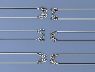 Chinese Metal Carved Chinese Border Chinese Pattern Chinese Pattern Background Pattern Traditional Carved 3d model