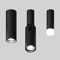 Modern Black Minimalist Ceiling Light With Linear Metal Design And Multi Lamps