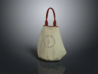 Bag leather bag cloth bag leather bag realistic 3d model
