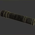 Vintage Weapon Cannon Barrel With Black Metal Textured Surface Sleek Reflective Finish On Smooth Background