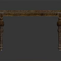 Classic Wooden Dining Table With Rectangular Tabletop And Ornate Carved Legs