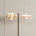 Modern Pendant Lights With Pleated Design And Soft White Shade For Contemporary Interior Decor