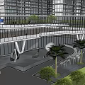 Modern Gate 3d model