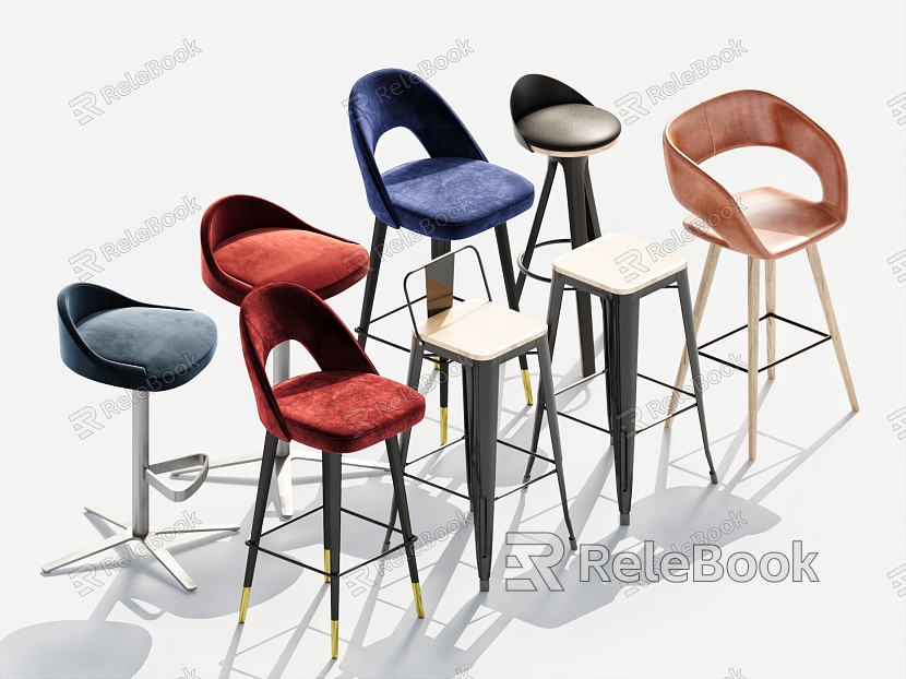 Modern Bar Chair Combination Stool model