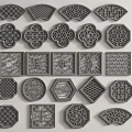 Collection Of Decorative Lattice Windows With Various Intricate Geometric Shapes And Patterns