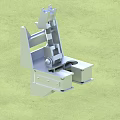 Modern climbing frame support 3d model