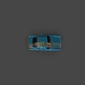 Blue Vintage Sports Car With Classic Body Design And Chrome Wheels