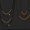 Modern Elegant Pendant Light with Curved Metal Frames and Warm Glow Lighting