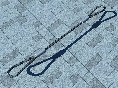 Wire rope lockset 3d model