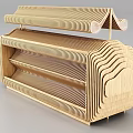 Modern Shelf Modern Shelf Supermarket Shelf Display Rack Storage Rack Shopping Mall Shelf 3d model