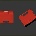 Two Red First Aid Kits One Open and One Closed With White Cross