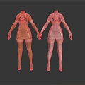 Fashion Mannequins In Fitted Golden And White Designer Outfits With Long Boots
