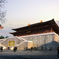 Ancient Temple Daxiong Hall 3d model