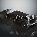 Retro sports car Mercedes Benz sports car classic car old car old car 3d model