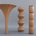 Special-Shaped Column Twisted Cylinder Round Decorative Column Special-Shaped Column Interior Column Creative Package Column Cylinder Decorative Column Shape Column 3d model