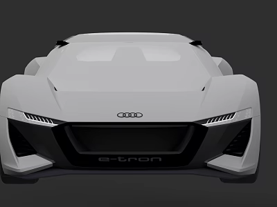 Audi e-tron Concept Car Stunning Front Design With Sleek Modern Exterior 3d model
