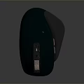 CHERRY Dark Green Ergonomic Wireless Mouse With Comfortable Grip Design 3d model