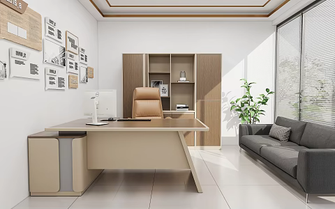 Office Staff Office Leadership Office Meeting Room Office Desk Office Chair Screen Desk 3d model