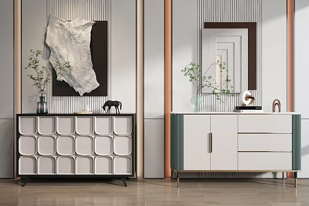 Entrance Cabinet Side Cabinet End View Cabinet 3d model