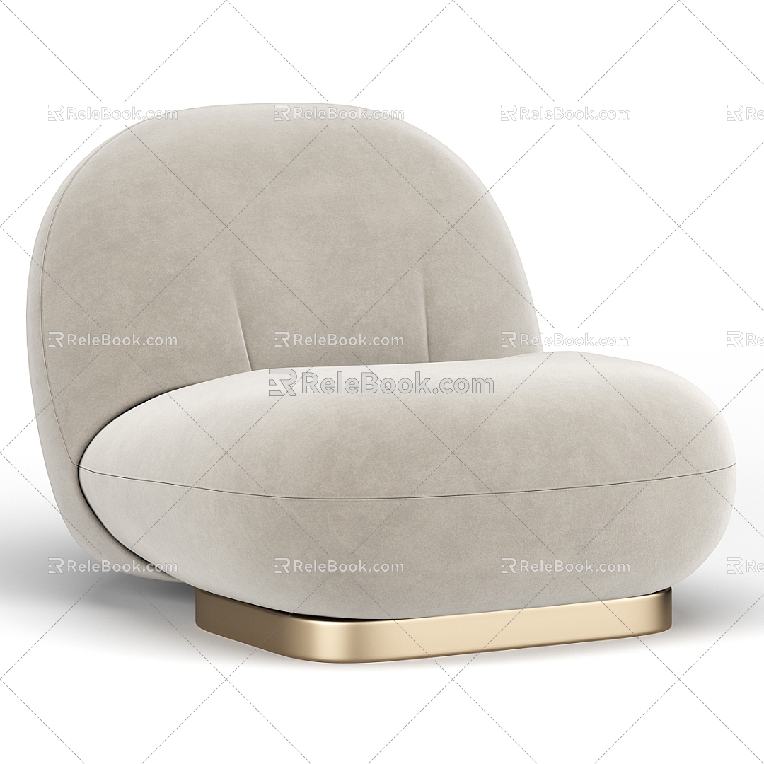 Modern Single Sofa Pacha Chair 3d model