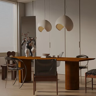 Modern table combination 3d model
