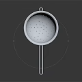Stainless Steel Kitchen Colander With Long Handle For Food Draining