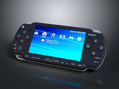 Sony PSP Handheld Entertainment Device With Music Video And Gaming Functions 3d model