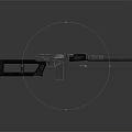 Tactical Weapon With Long Barrel Black Metal Finish And Ergonomic Grip Design