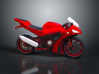 Motorcycle two-wheeled motorcycle off-road motorcycle road race motorcycle motor vehicle transport 3d model