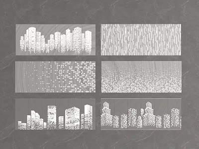 Decorative Wall Panels With Various Patterns And Textures For Interior Design 3d model