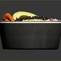 Healthy Fresh Bowl With Black Beans Avocado Shredded Cheese Tomato And Red Onions