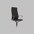 Stylish Table And Chair Set Featuring Brown Leather Swivel Chair With Chrome Frame Design