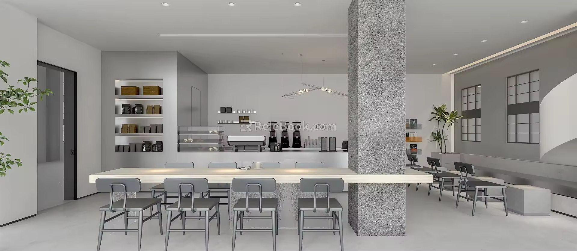 Modern Cafe 3d model