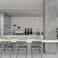 Modern Cafe 3d model