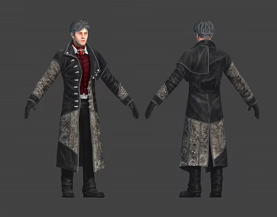 Modern gentleman. 3d model Modern gentleman. 3d model