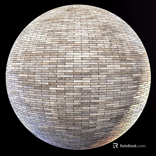 Durable Brick Component Forming Spherical Structural Design With Precise Brick Arrangement 3d model 