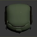 Green Protective Helmet With Visor And Adjustable Black Straps Stylish Design