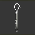 Silver Anchor Shaped Pendant With Diamond Studded Design And Jewelry Equipment Elements