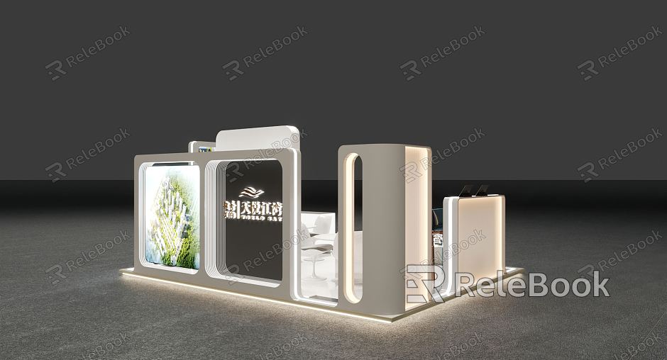 Modern Exhibition Sales Office Exhibition Board model